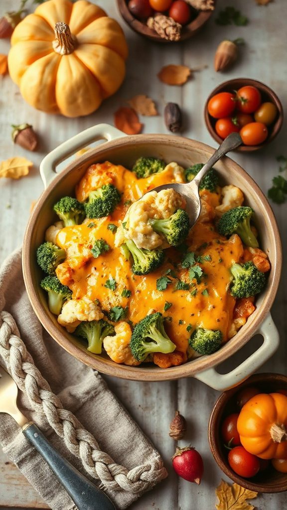 cheesy low carb vegetable casserole