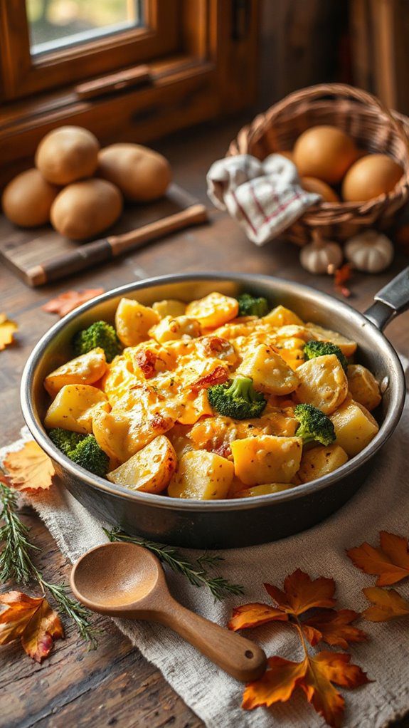 cheesy potato broccoli bake cheesy potato broccoli bake