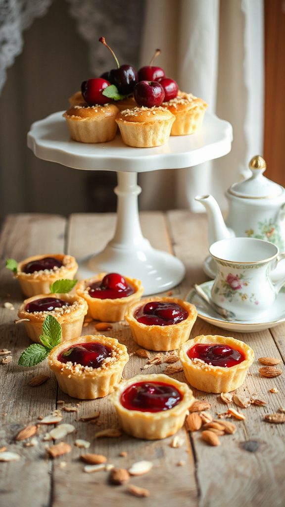 cherry almond dessert tartlets cherry almond dessert tartlets
