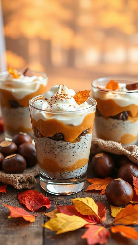 chestnut infused chia parfait