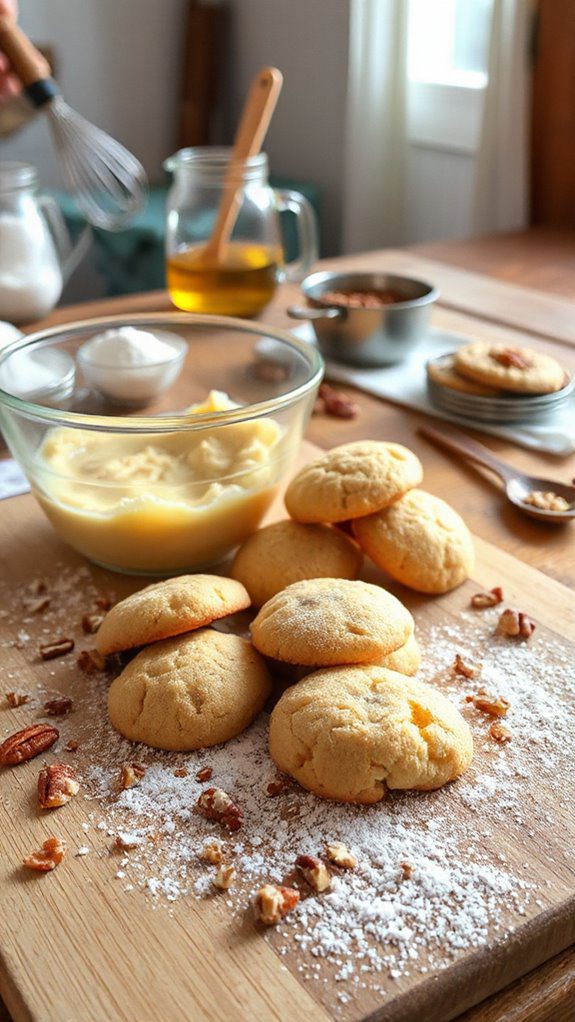 chewy maple pecan cookies
