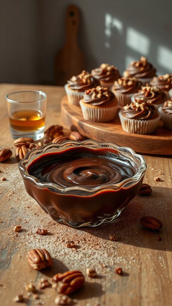 chocolate ganache topping preparation