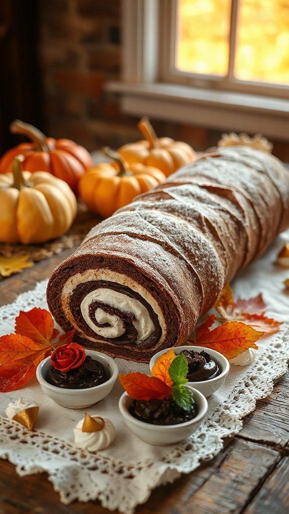 chocolate meringue cake roll chocolate meringue cake roll