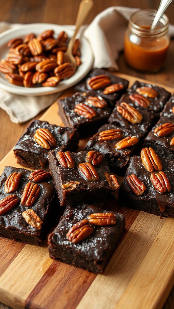 chocolatey pecan pie brownies