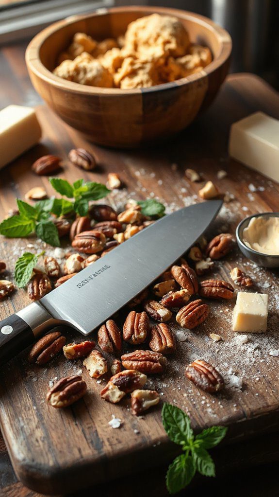 chop pecans for cookies