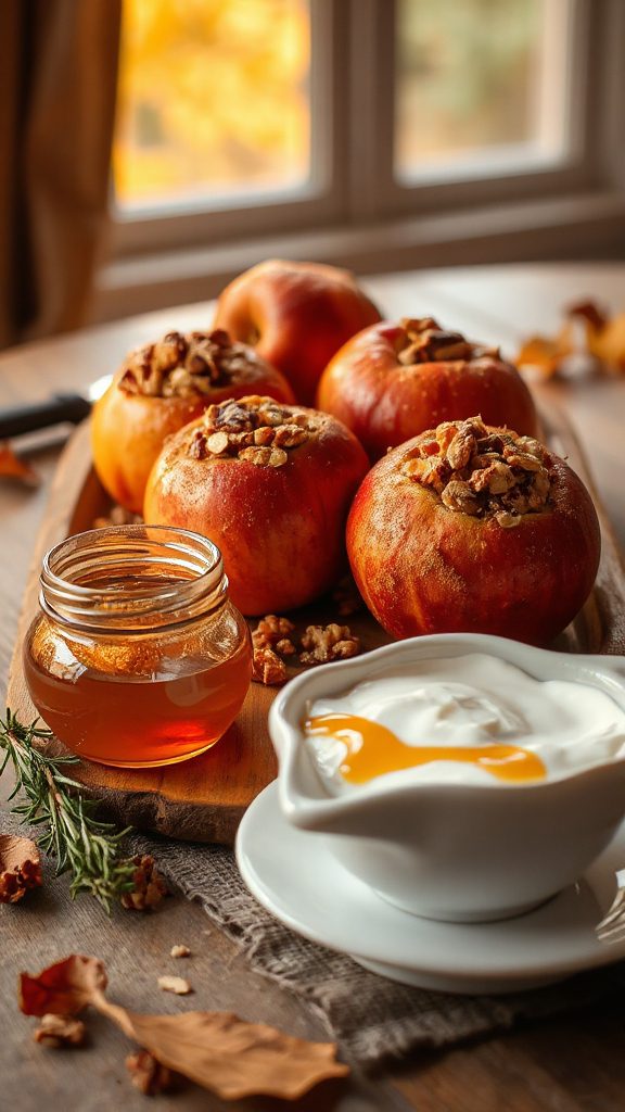 cinnamon baked apple dessert