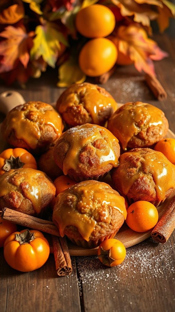 cinnamon persimmon muffins recipe