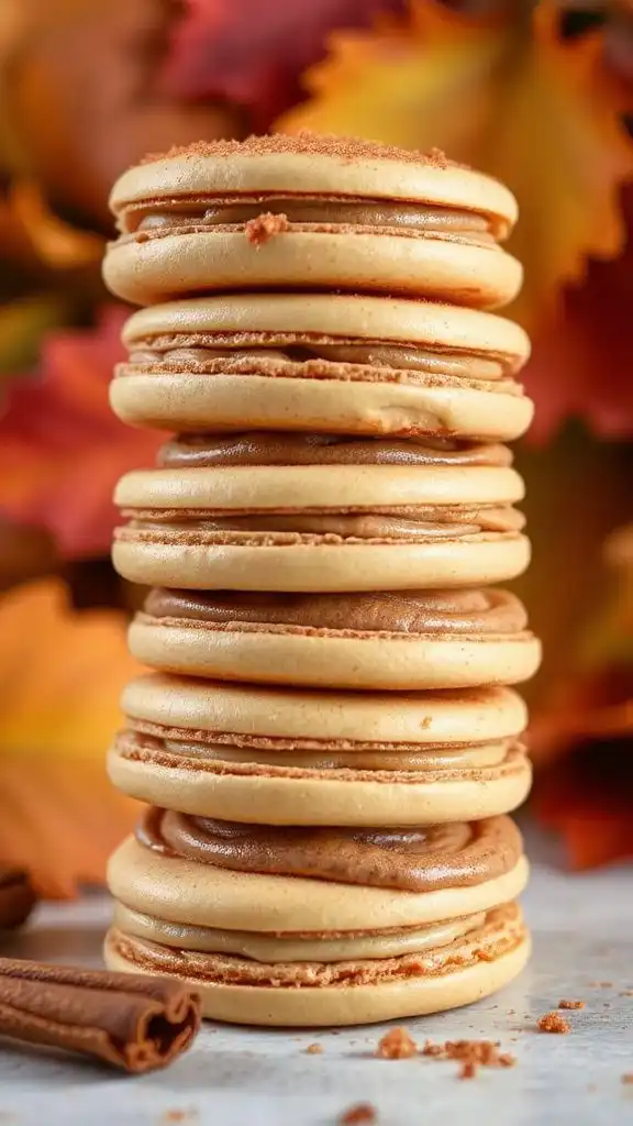 cinnamon roll flavored macarons