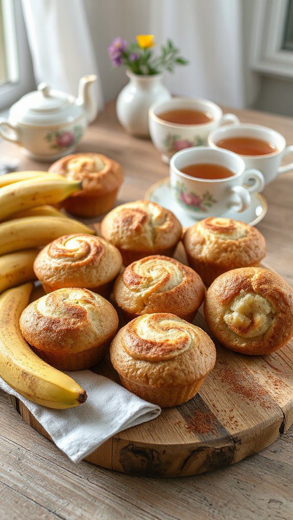 cinnamon swirled muffin tops
