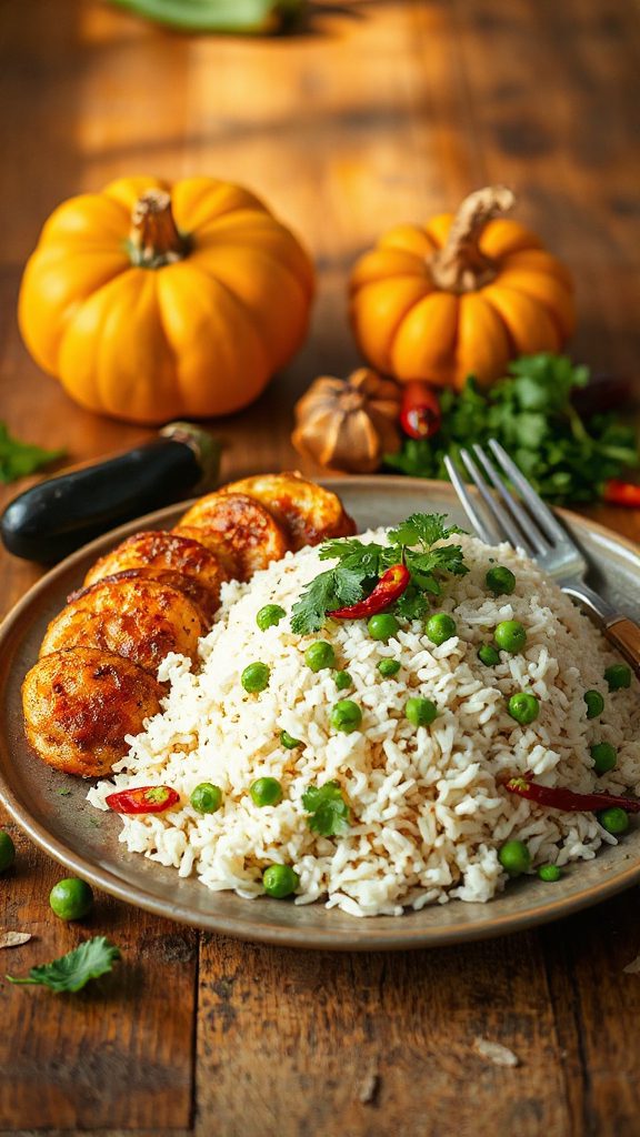 coconut rice with chicken coconut rice with chicken