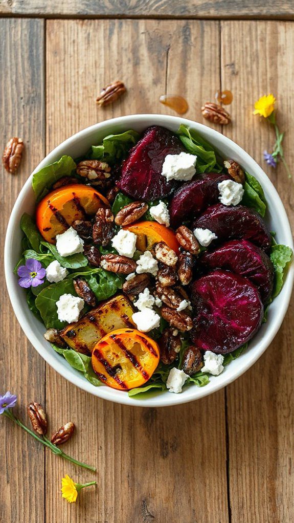 colorful grilled vegetable salad