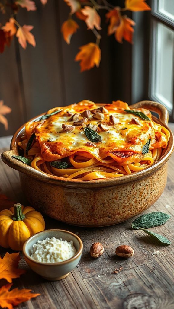 comforting autumn pasta bake