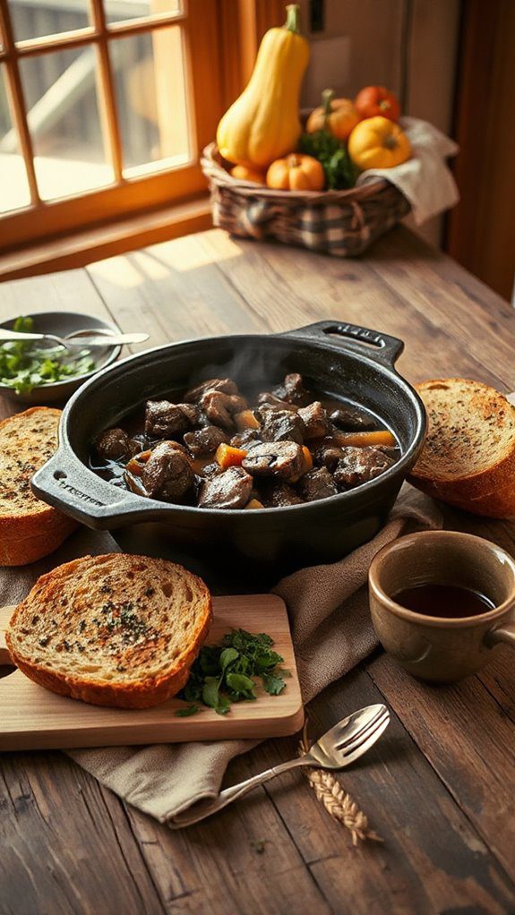 comforting beef mushroom stew