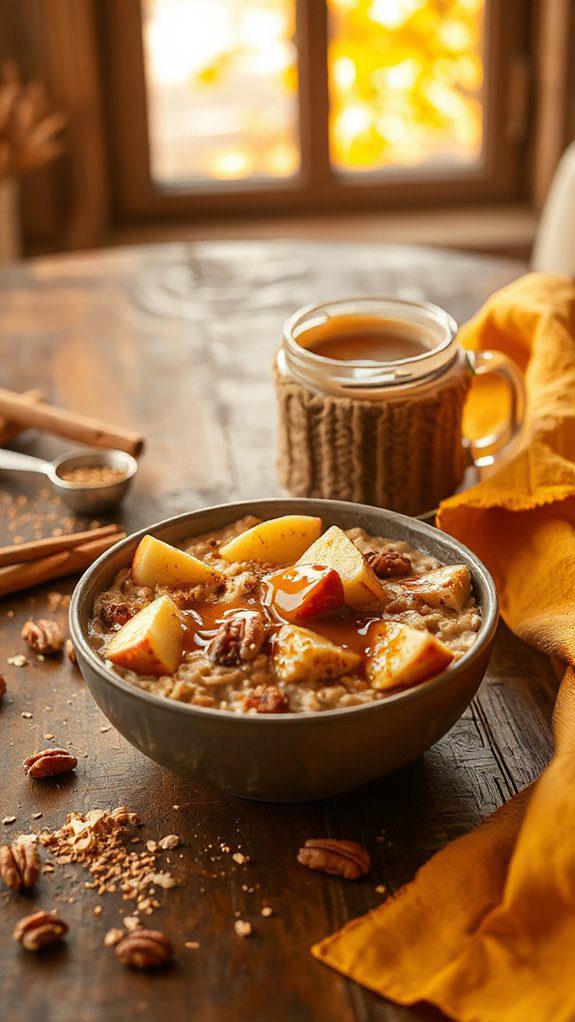 comforting caramel apple oatmeal