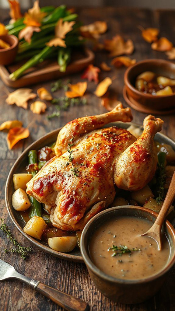 comforting chicken and leeks