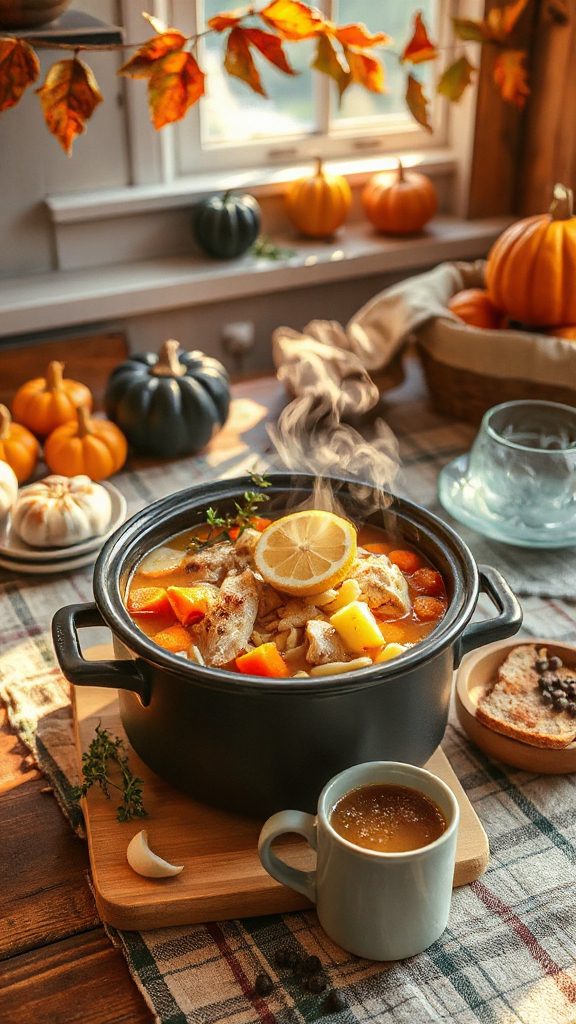comforting chicken noodle soup