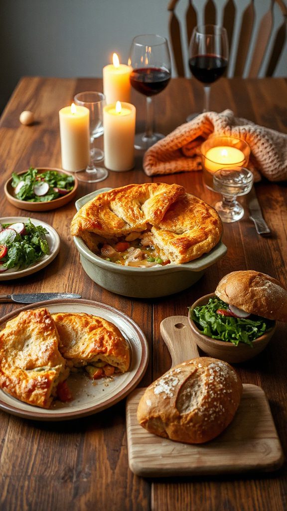 comforting chicken pot pie