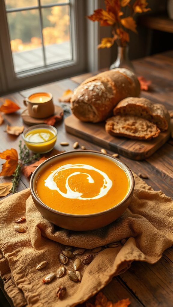 comforting creamy pumpkin soup