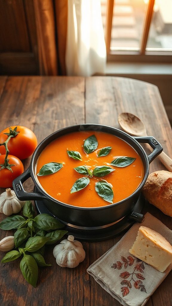 comforting creamy tomato bisque comforting creamy tomato bisque