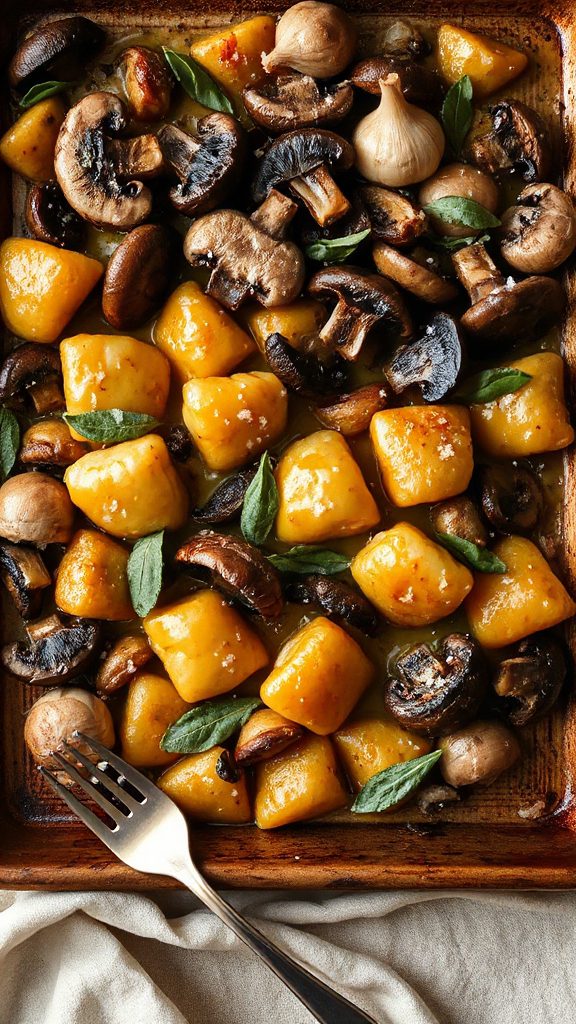 comforting gnocchi with mushrooms