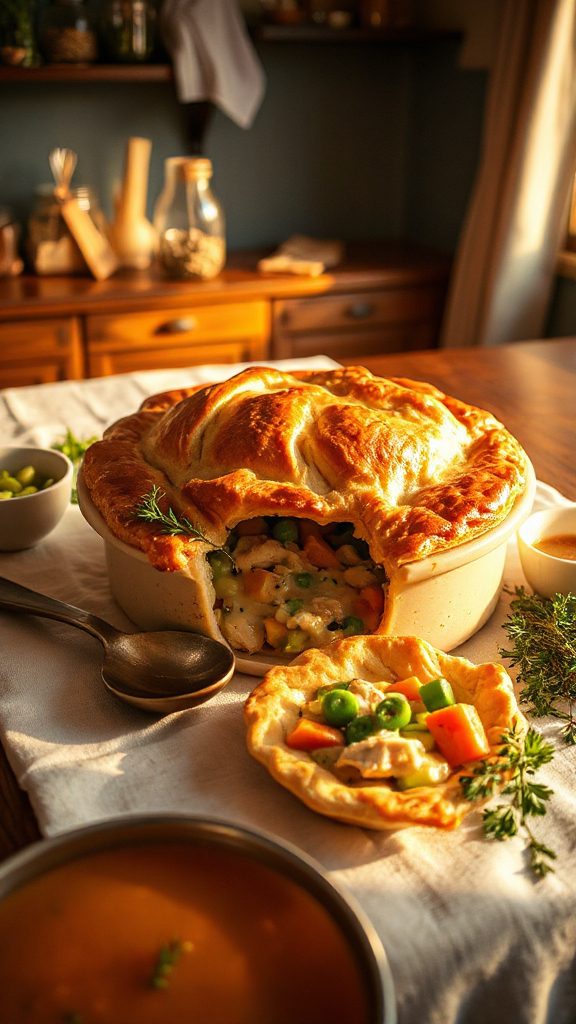 comforting homemade chicken pot pie comforting homemade chicken pot pie