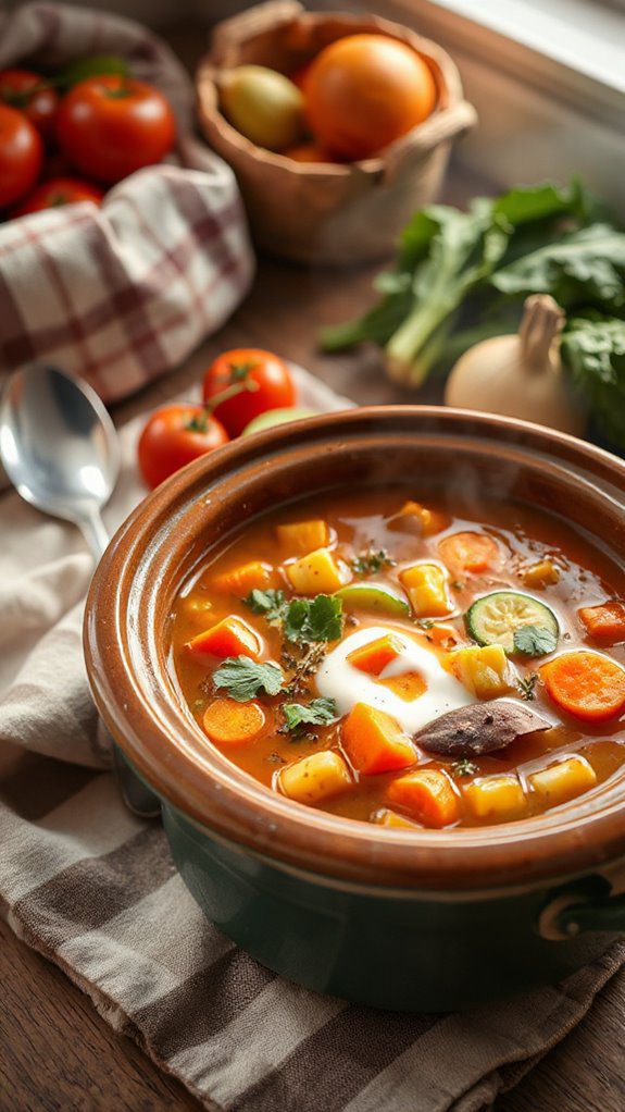 comforting nourishing vegetable soup