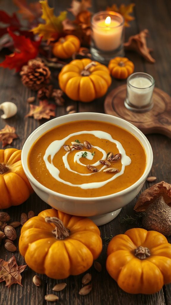 comforting vegan pumpkin soup