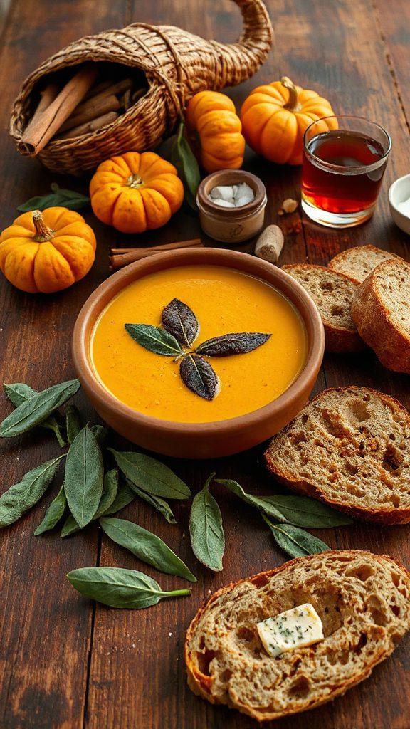 cozy autumn pumpkin soup
