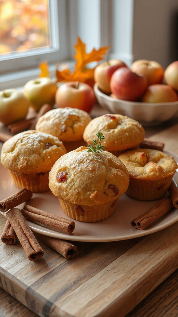 cozy cinnamon apple muffins