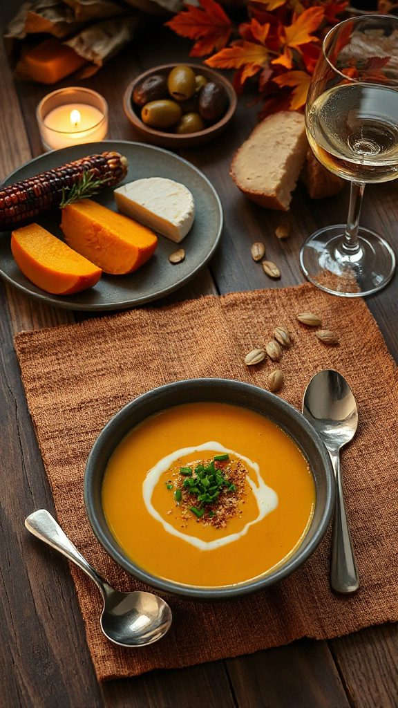 cozy creamy pumpkin soup