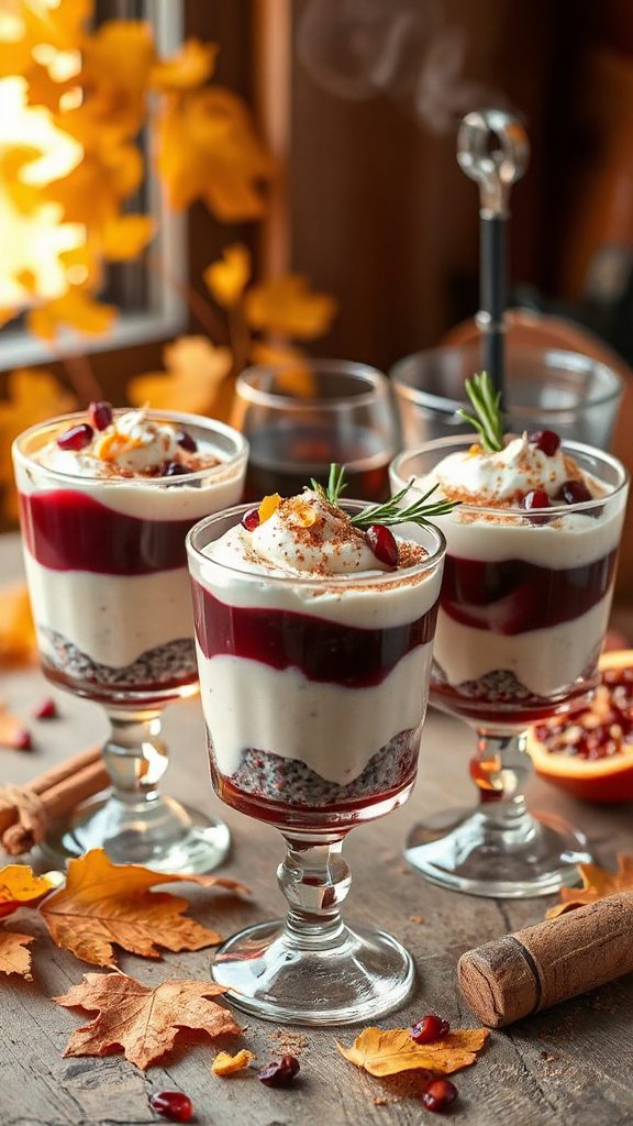 cozy mulled wine dessert