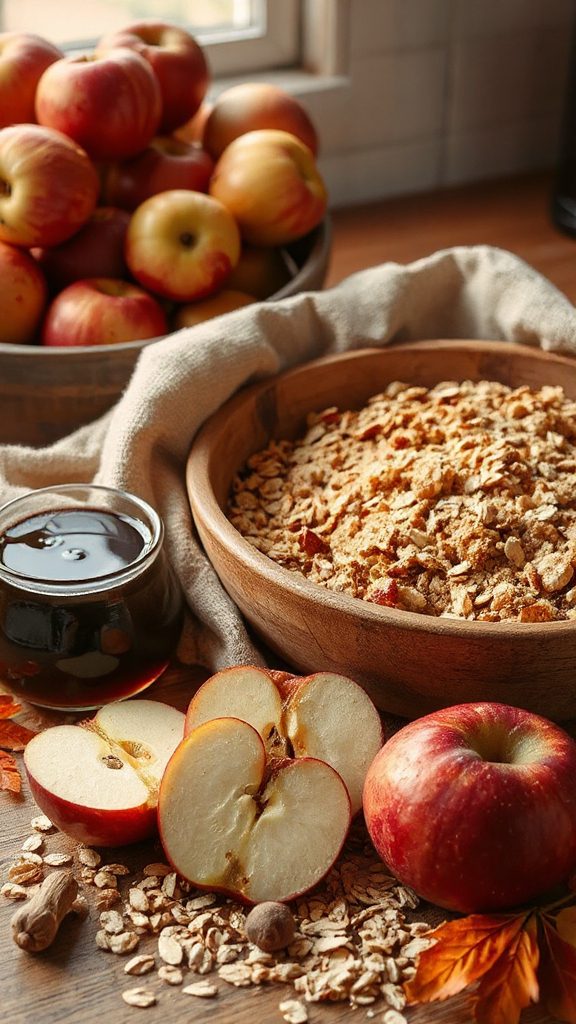 cozy spiced apple dessert