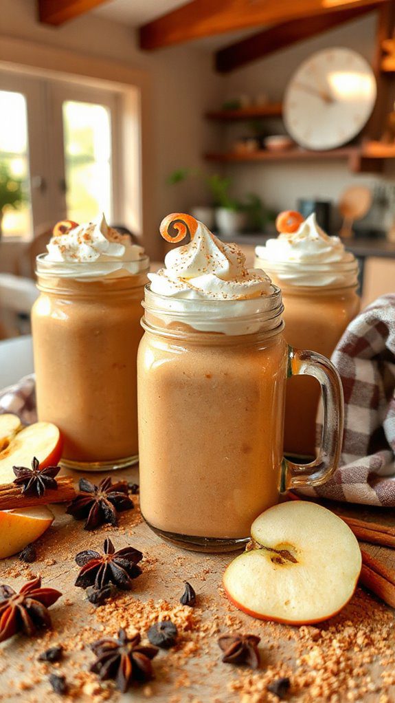 cozy spiced apple smoothie