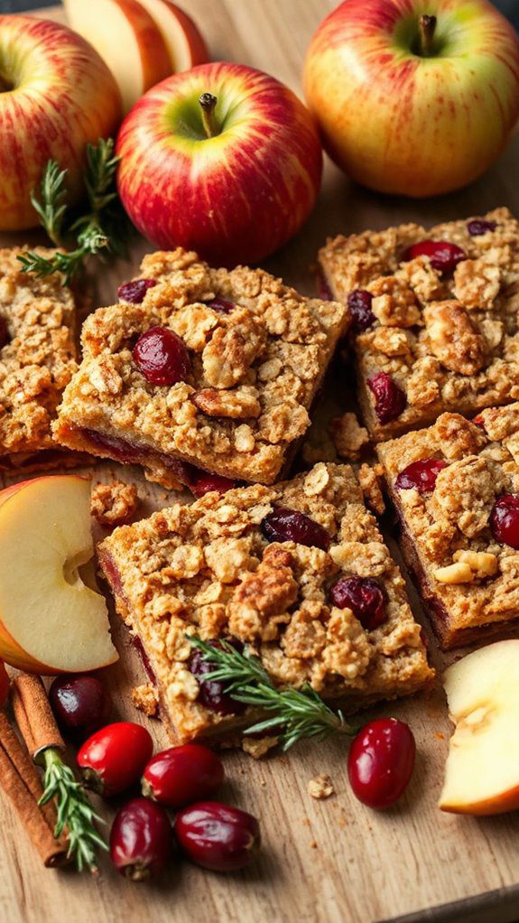 cranberry apple dessert bars