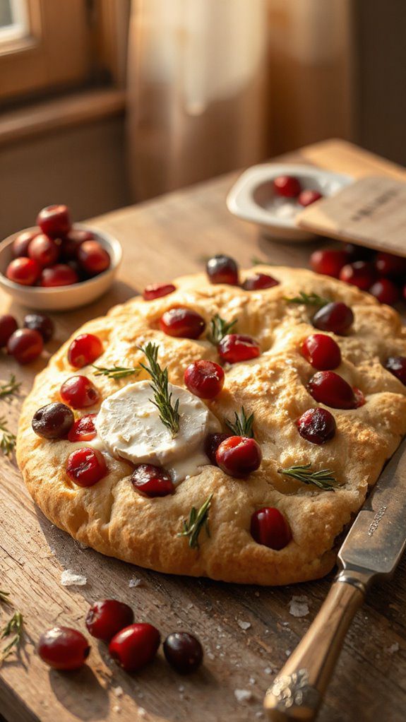 cranberry brie focaccia bread cranberry brie focaccia bread