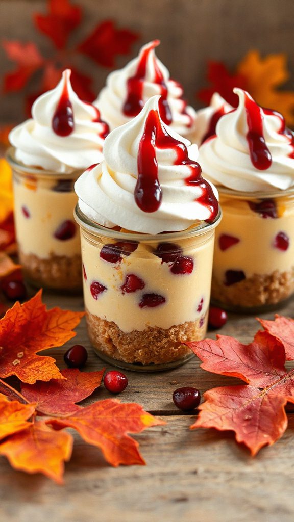 cranberry orange cheesecakes delight