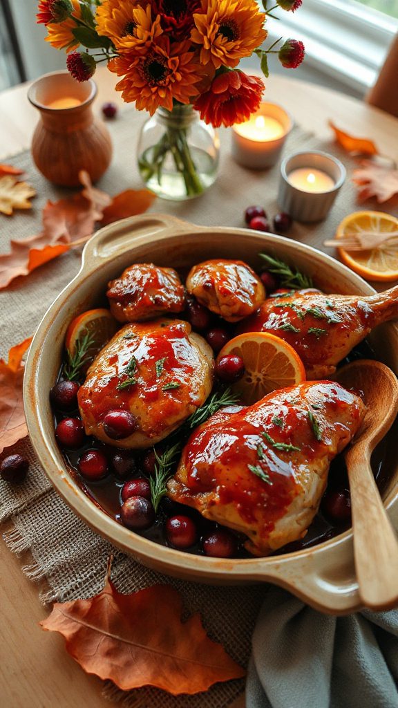 cranberry orange chicken bake