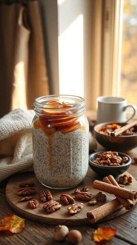 creamy apple cinnamon pudding