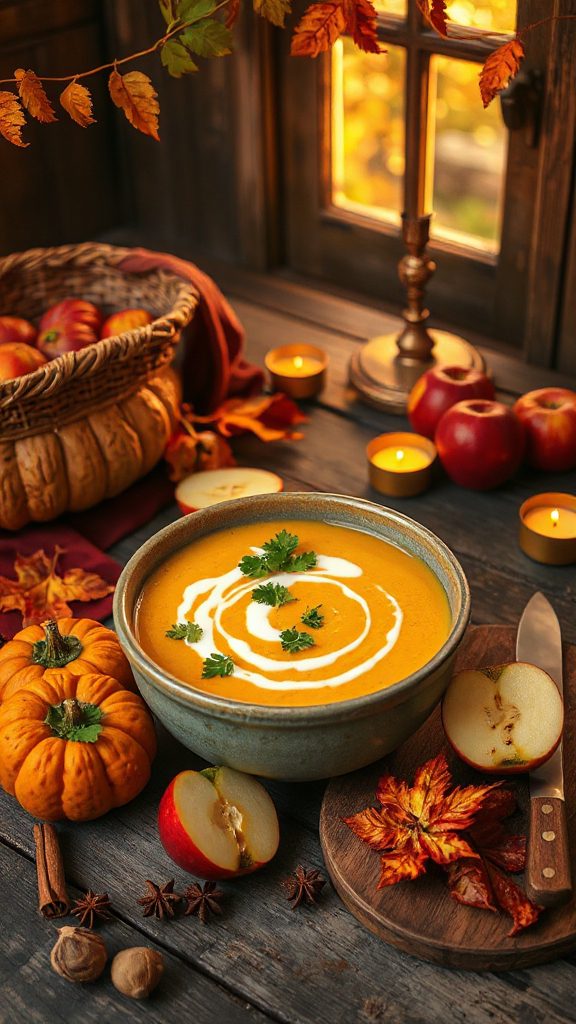 creamy autumn spiced soup