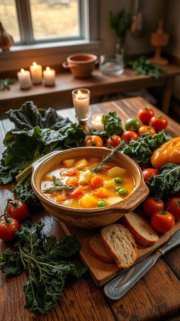 creamy autumn vegetable chowder