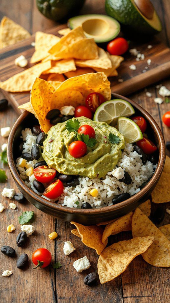 creamy avocado bean bowl