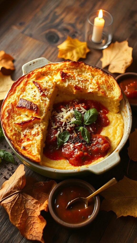 creamy baked polenta casserole creamy baked polenta casserole