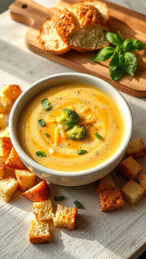 creamy broccoli cheddar soup