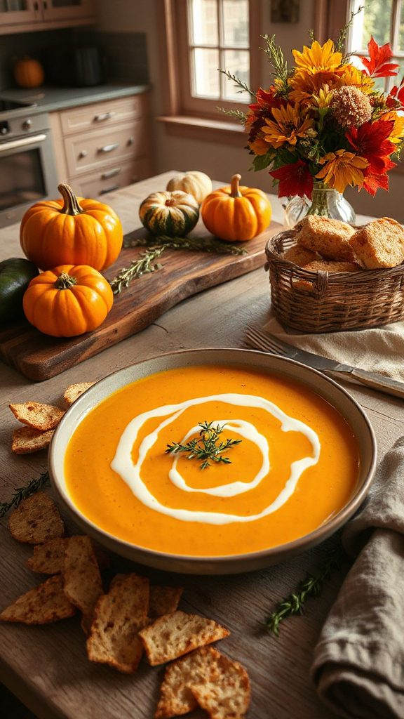 creamy butternut squash bisque