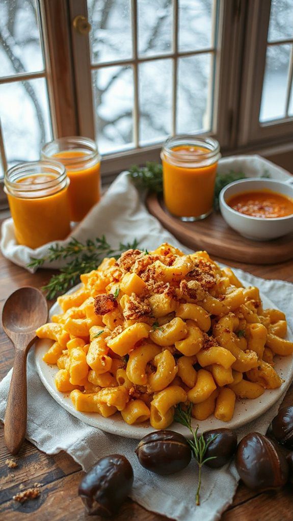 creamy butternut squash macaroni
