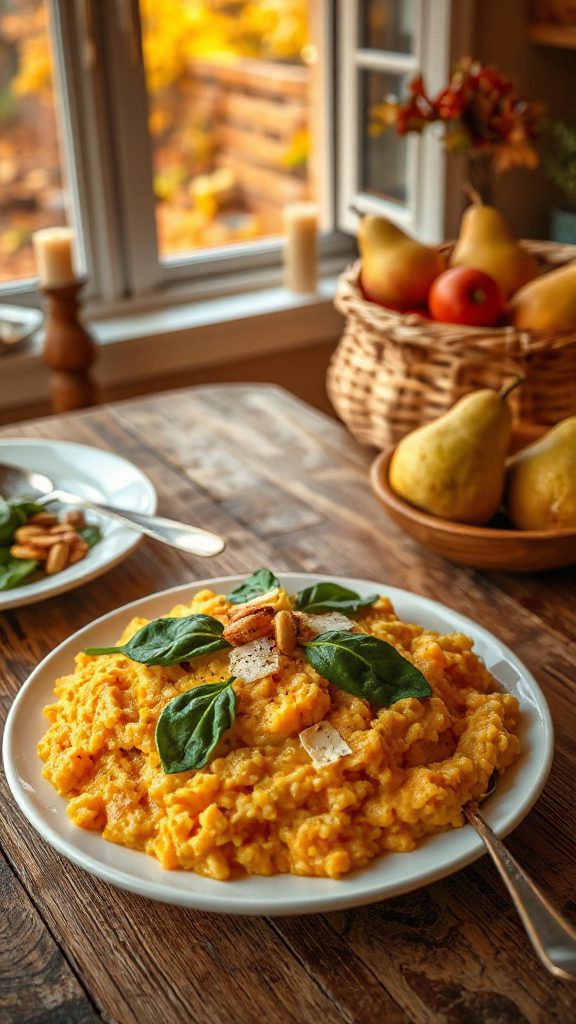 creamy butternut squash risotto