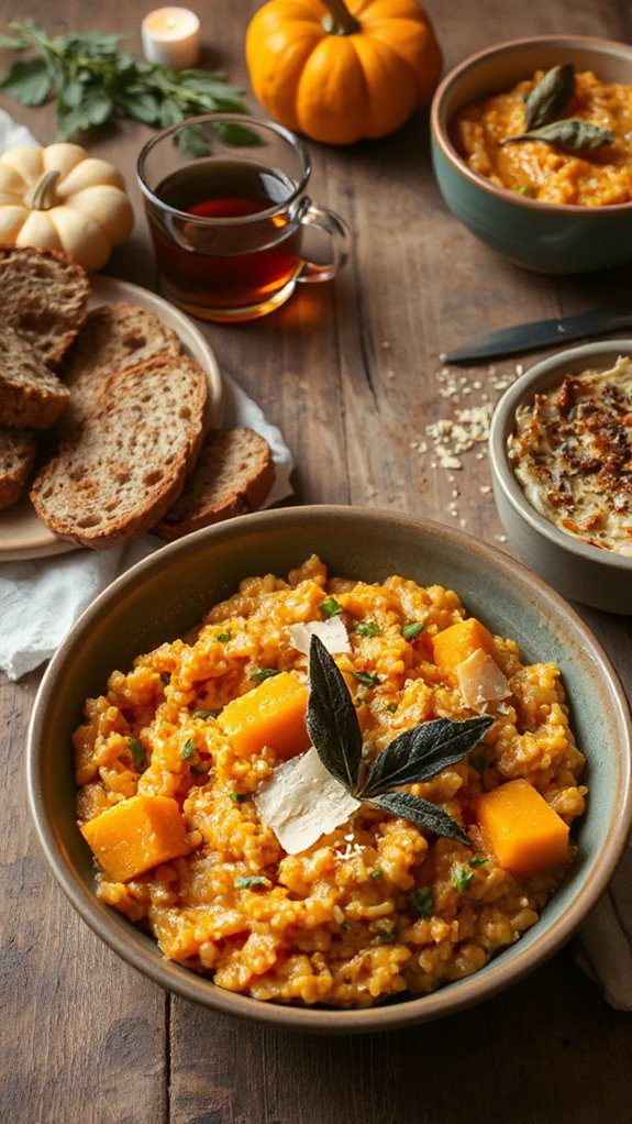 creamy butternut squash risotto
