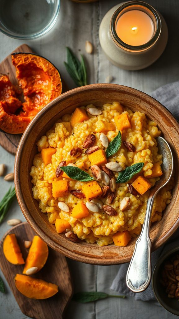 creamy butternut squash risotto