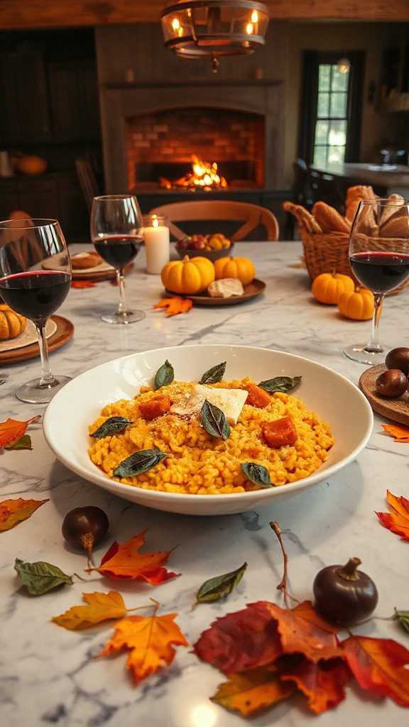 creamy butternut squash risotto