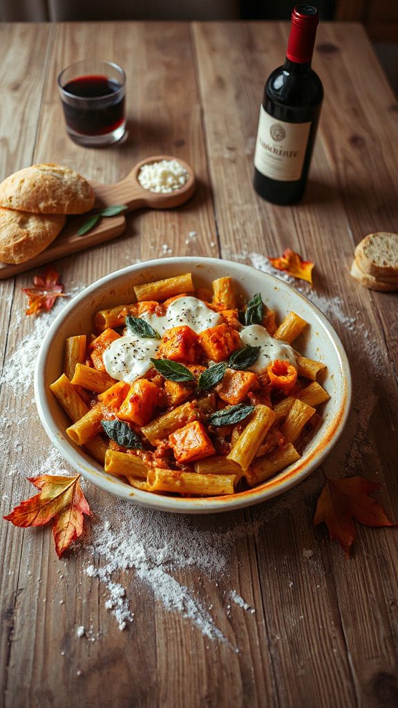 creamy butternut squash ziti